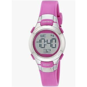 Armitron Sport Women's Pink Digital Chronograph Resin Strap Watch M22-31